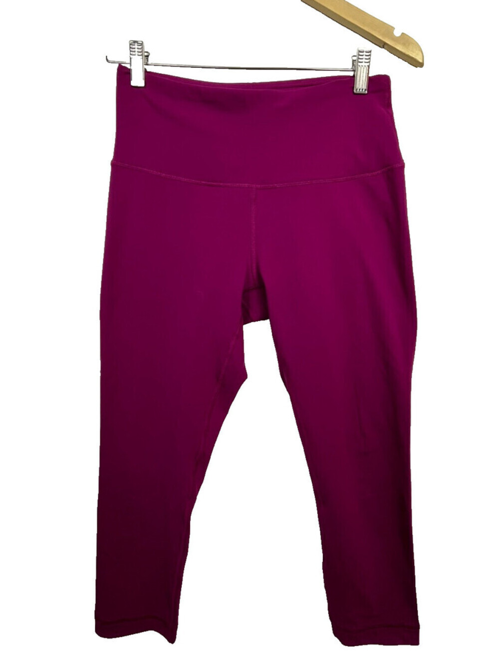 Yogalicious Pink Cropped Leggings Women’s M High Rise 3/4 Length Yoga Gym Active